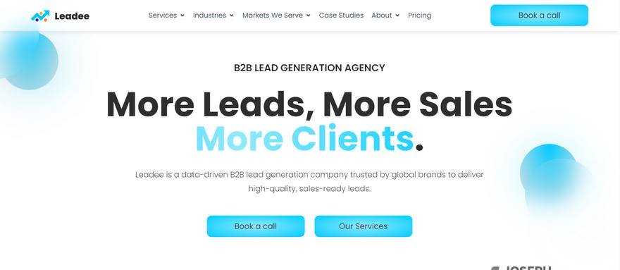 Leadee website